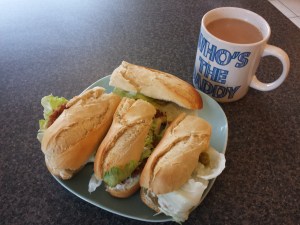 Just one of the many massive meals I was allowed after a good run!