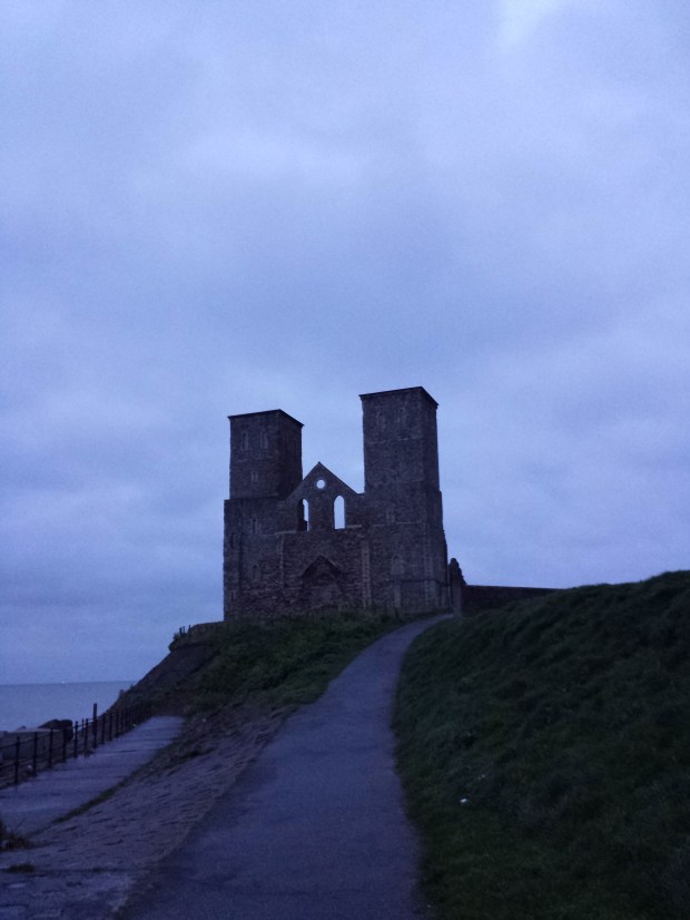 Dawn breaking at Reculver, lovely!