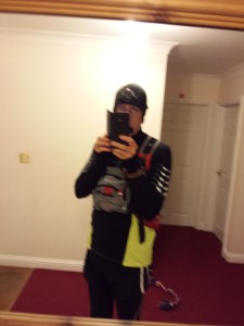 Just heading out for an overnight training run!