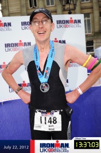Just finished my first Ironman, no wonder I look pleased!