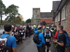 at the start line...
