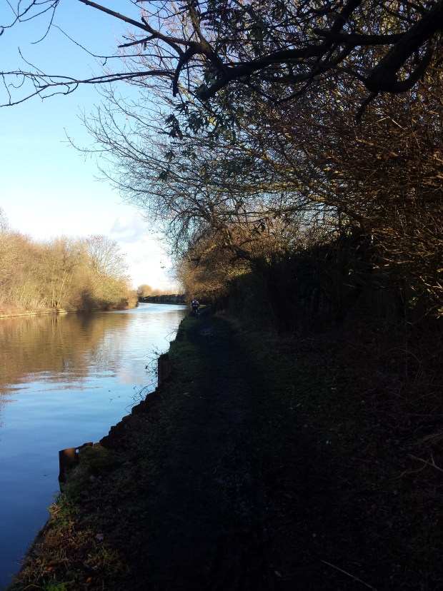 Lovely blue sky at the canal!
