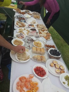 Awesome spread at the food stations