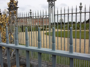Ignore the railings...it's Hampton Court 
