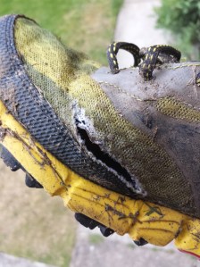 Never had a shoe shred like this before, no wonder they were full of gravel