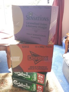 This is what you call planning!  Post-race recovery sorted...