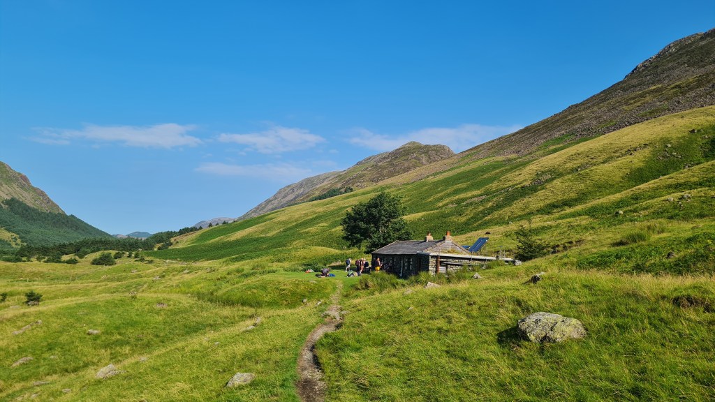 Black sail hut looking gorgeous